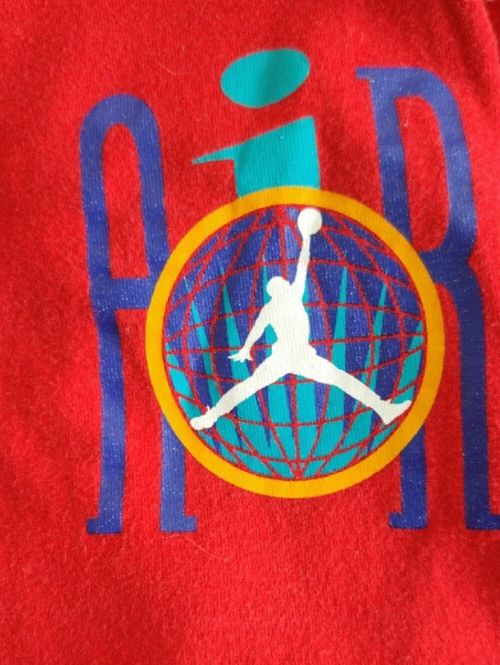 Men's Jordan Red Short Sleeve Tee with Logo